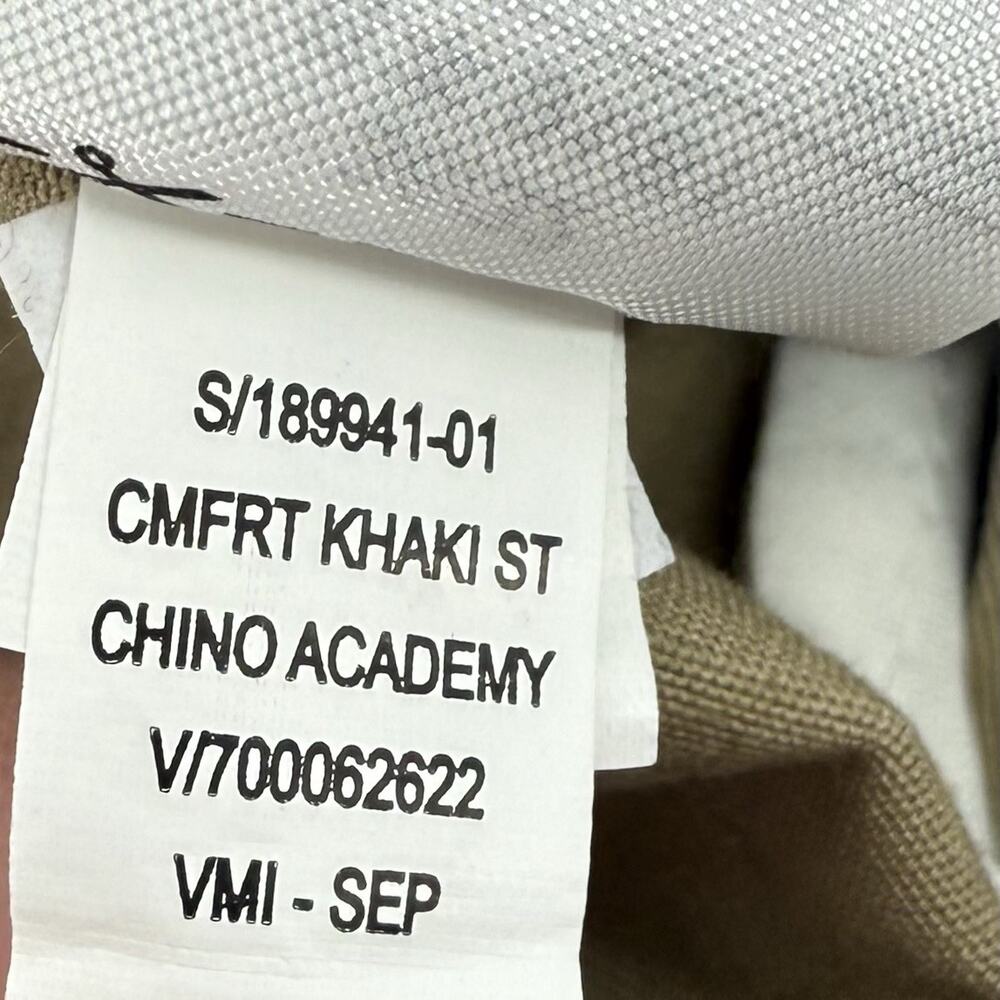 Gap Khakis Mens Straight Stretch Flat Front Dress Pants Size 36x32 Preppy Chinos - Picture 8 of 11